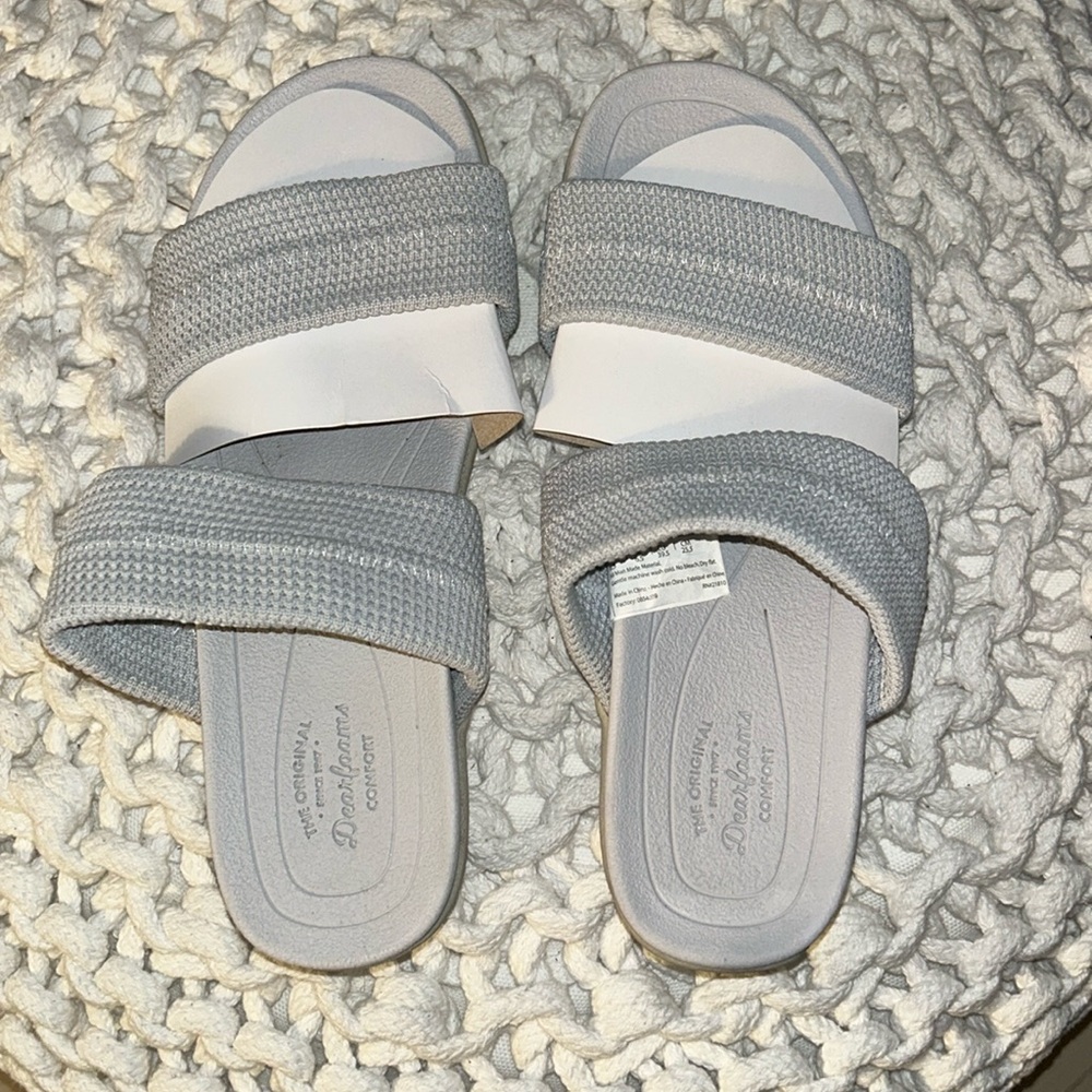 Sturdy sandals that can be worn as slippers by The Original Dearfoams Comfort Co
